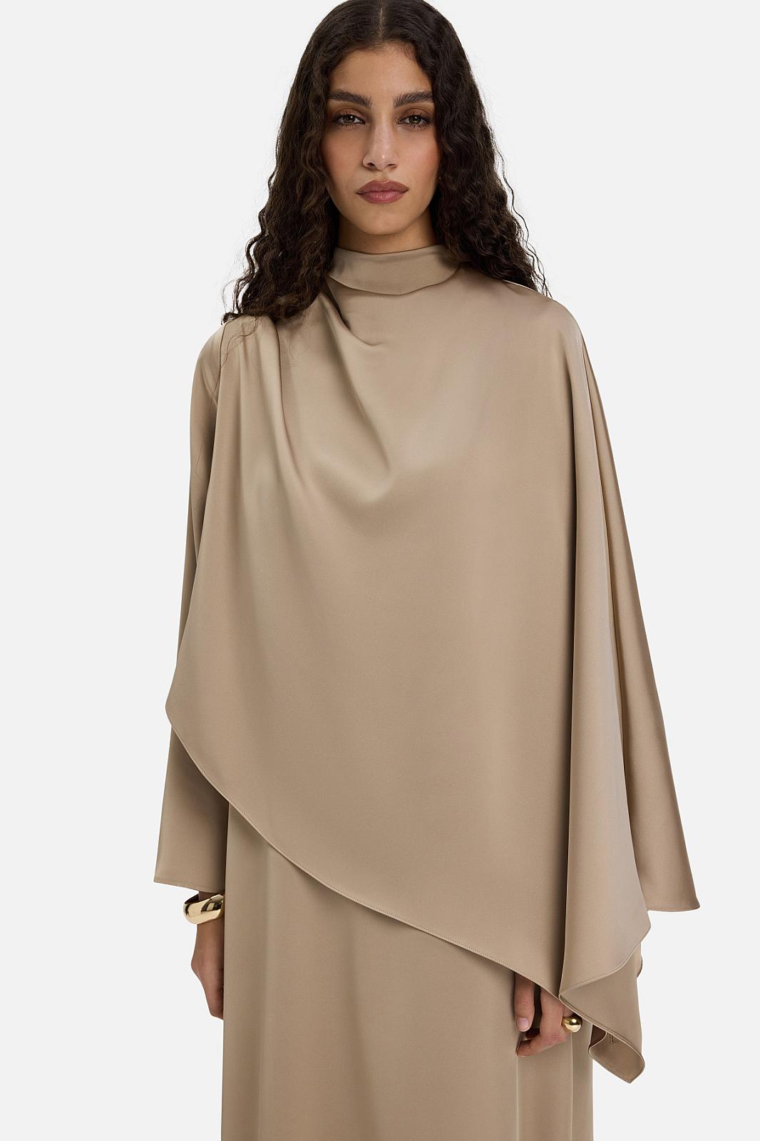 Asymmetric Cape Dress