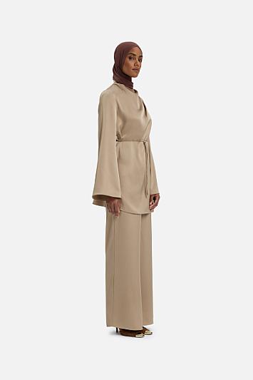 Asymmetric Pleat Blouse