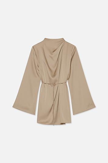 Asymmetric Pleat Blouse