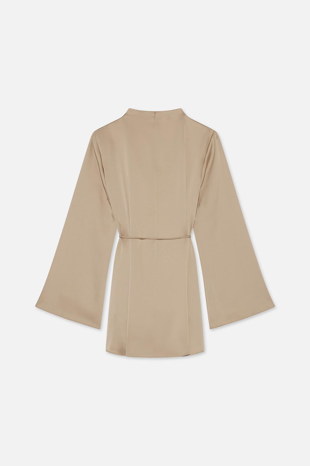 Asymmetric Pleat Blouse