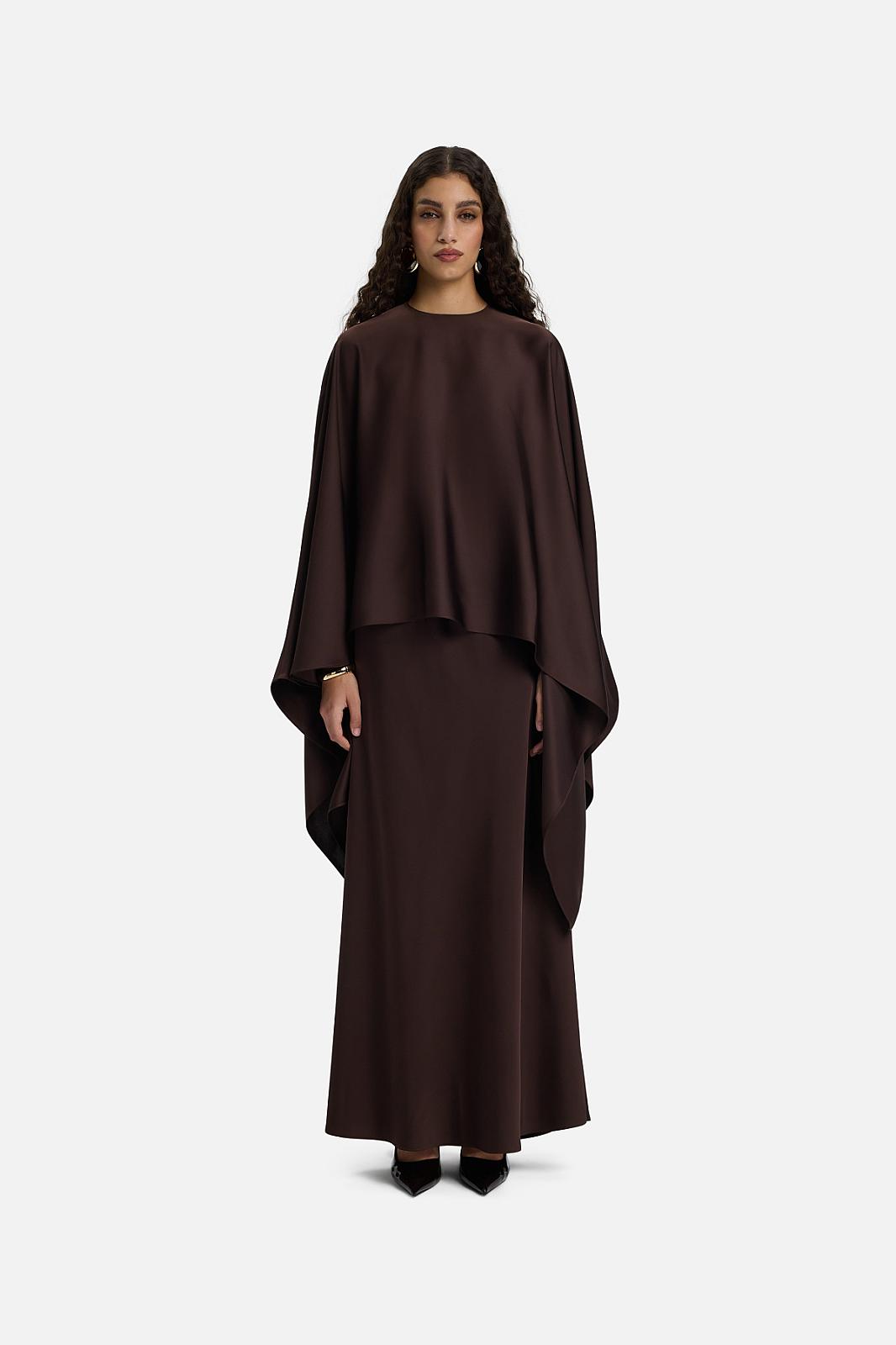 Asymmetric Cape Blouse