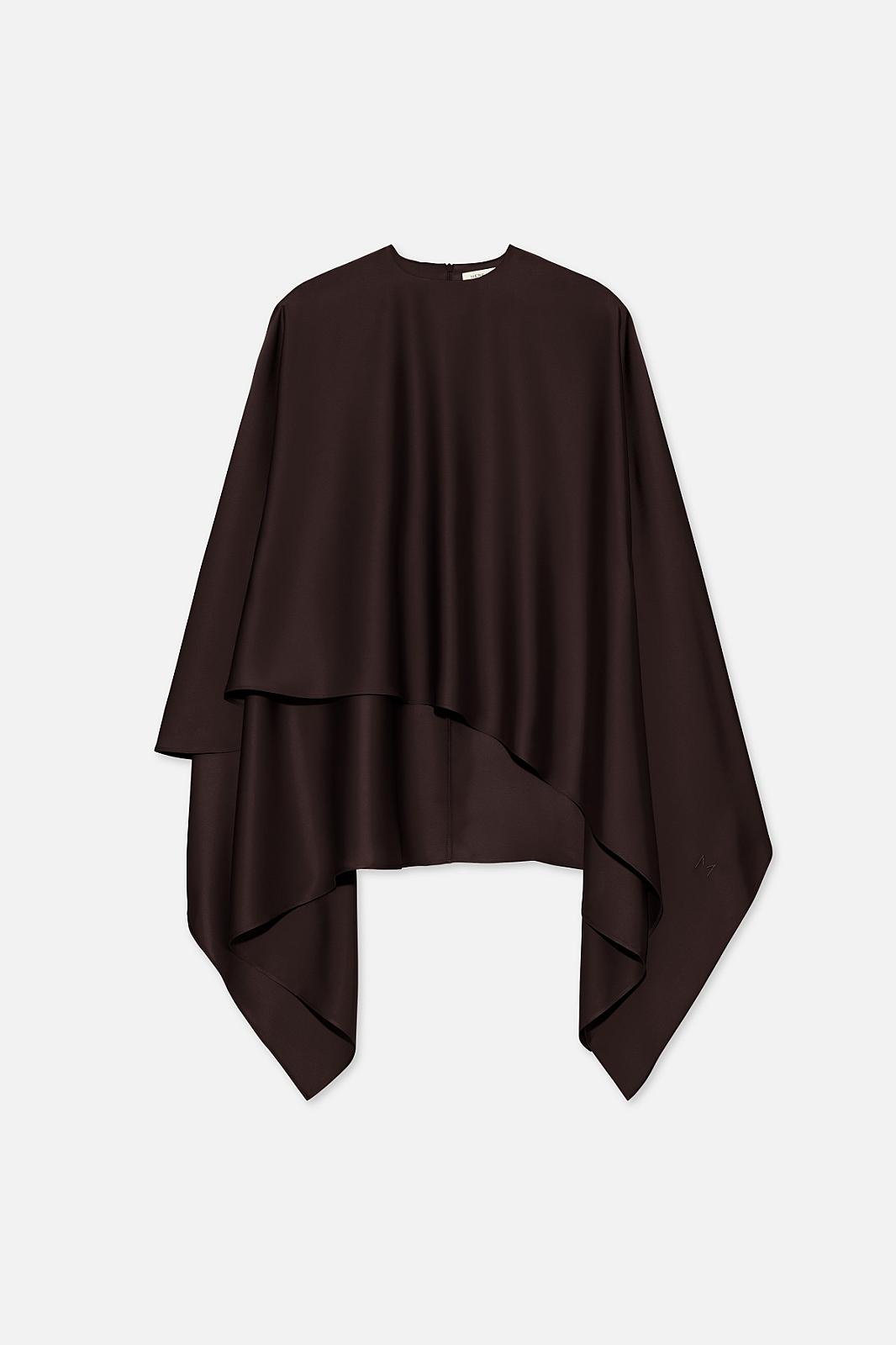 Asymmetric Cape Blouse