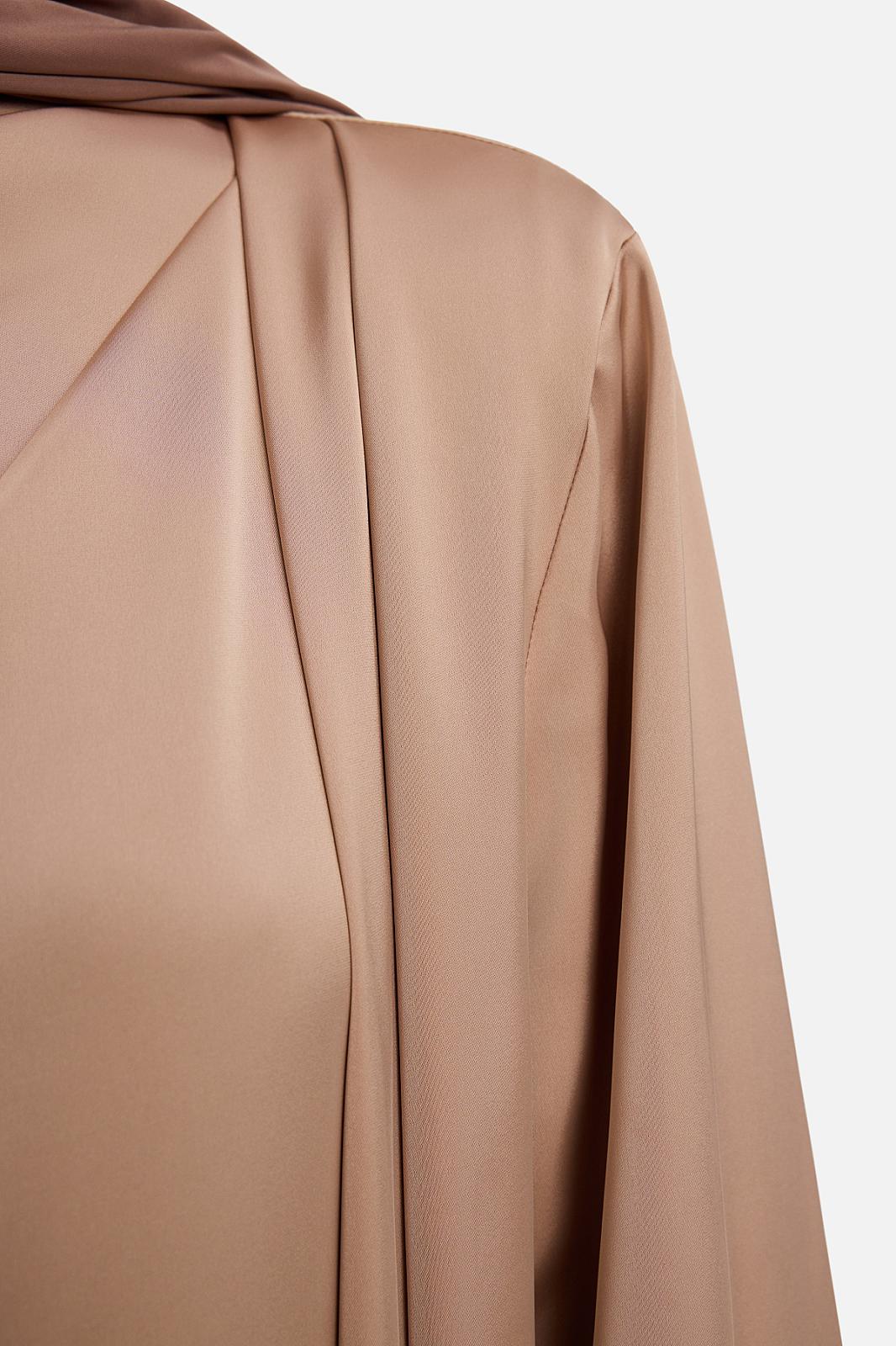 Asymmetric Drape Dress Short