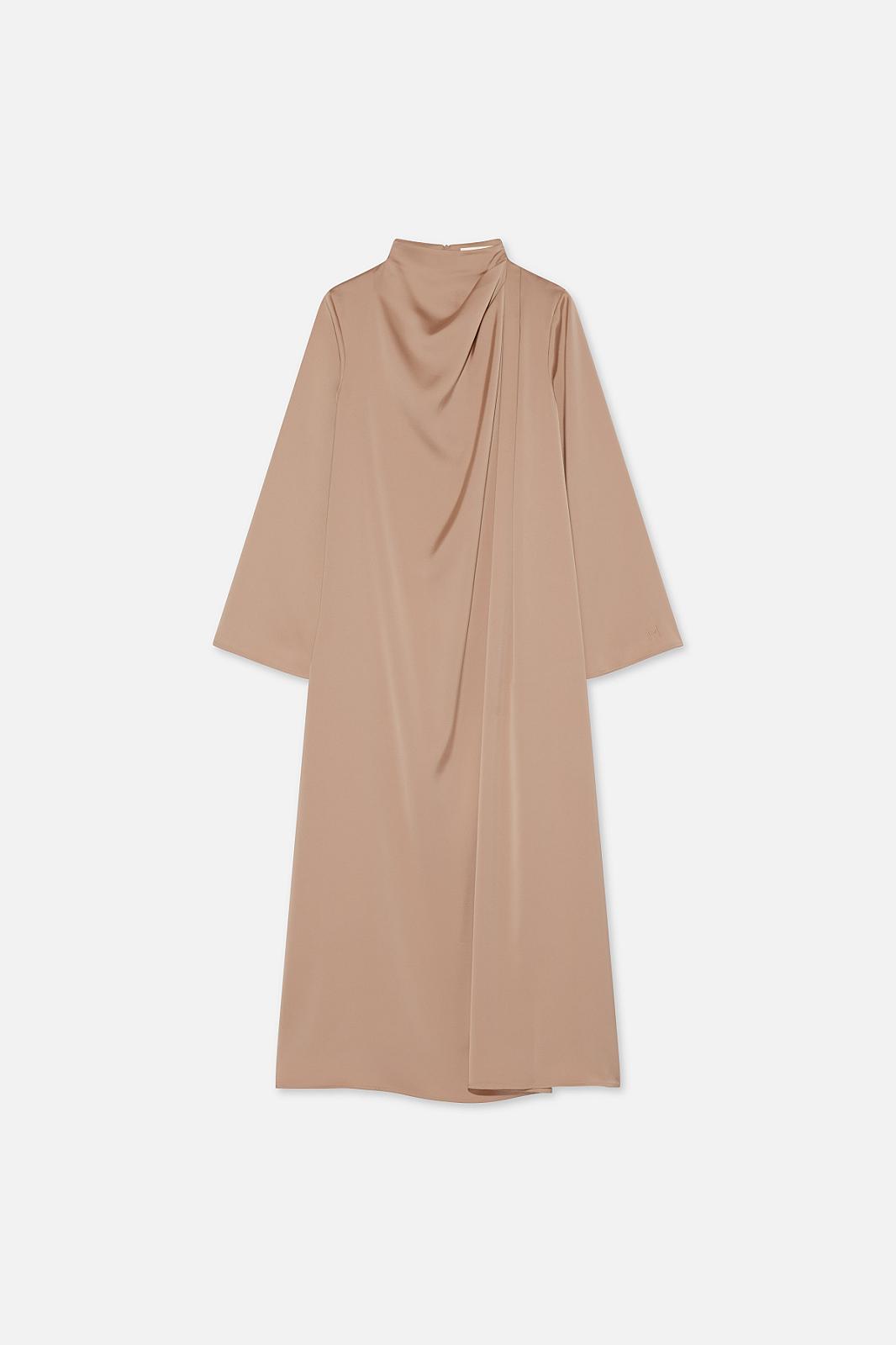 Asymmetric Drape Dress Short