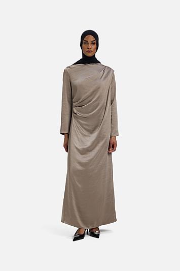 Shoulder Drape Dress