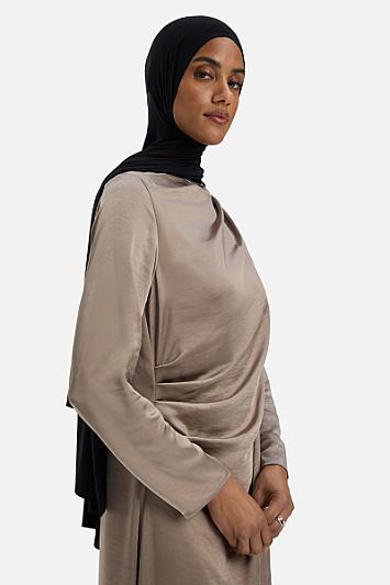 Shoulder Drape Dress
