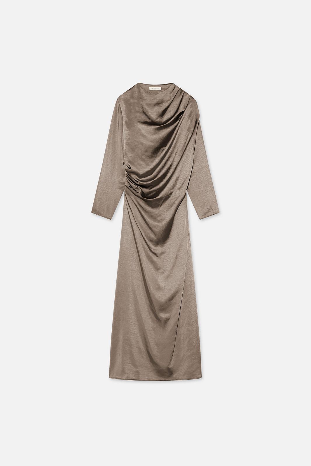 Shoulder Drape Dress