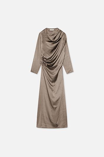 Shoulder Drape Dress