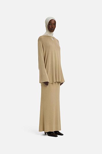 Gilded Knit Skirt