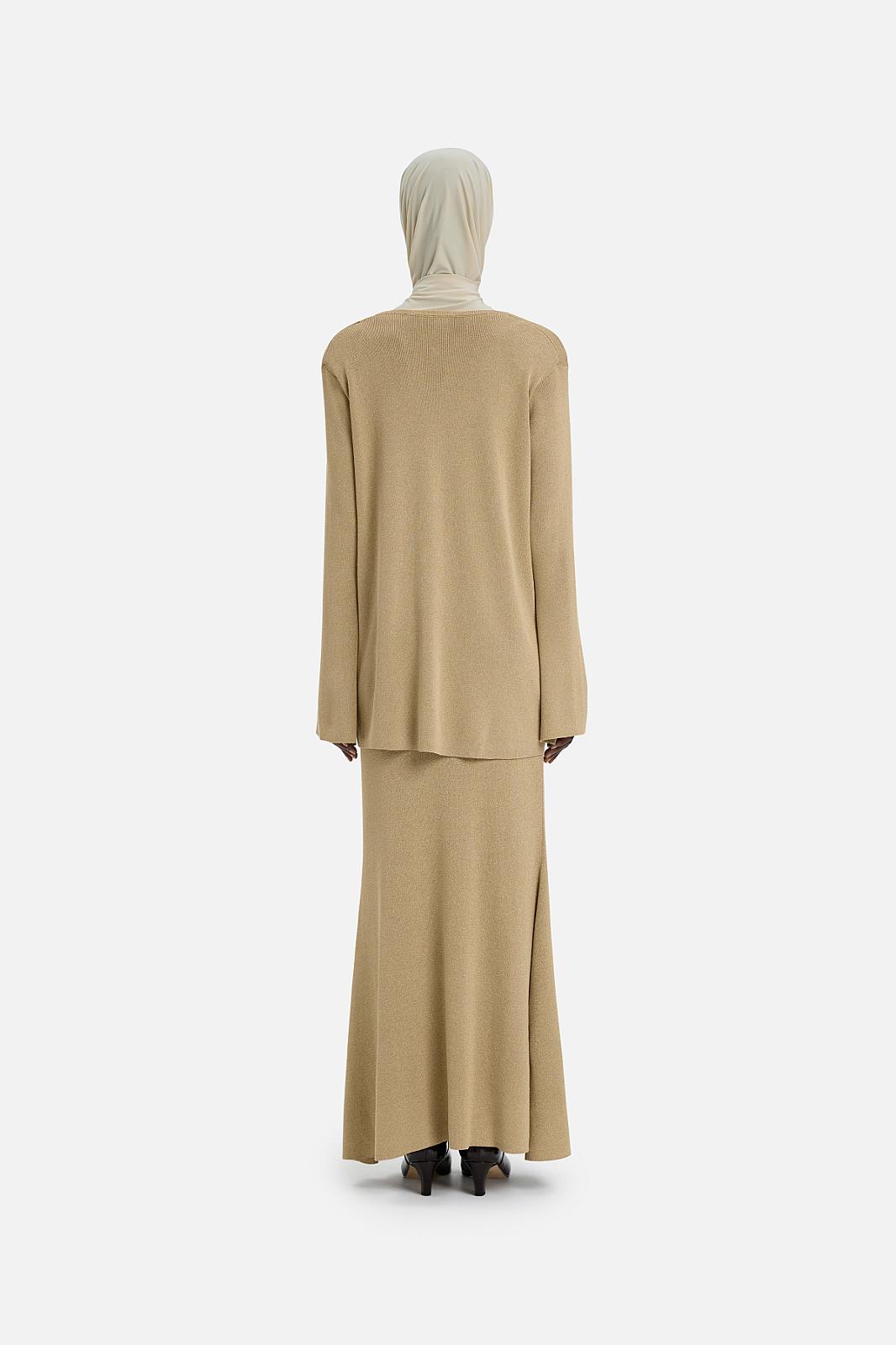 Gilded Knit Skirt