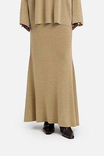 Gilded Knit Skirt