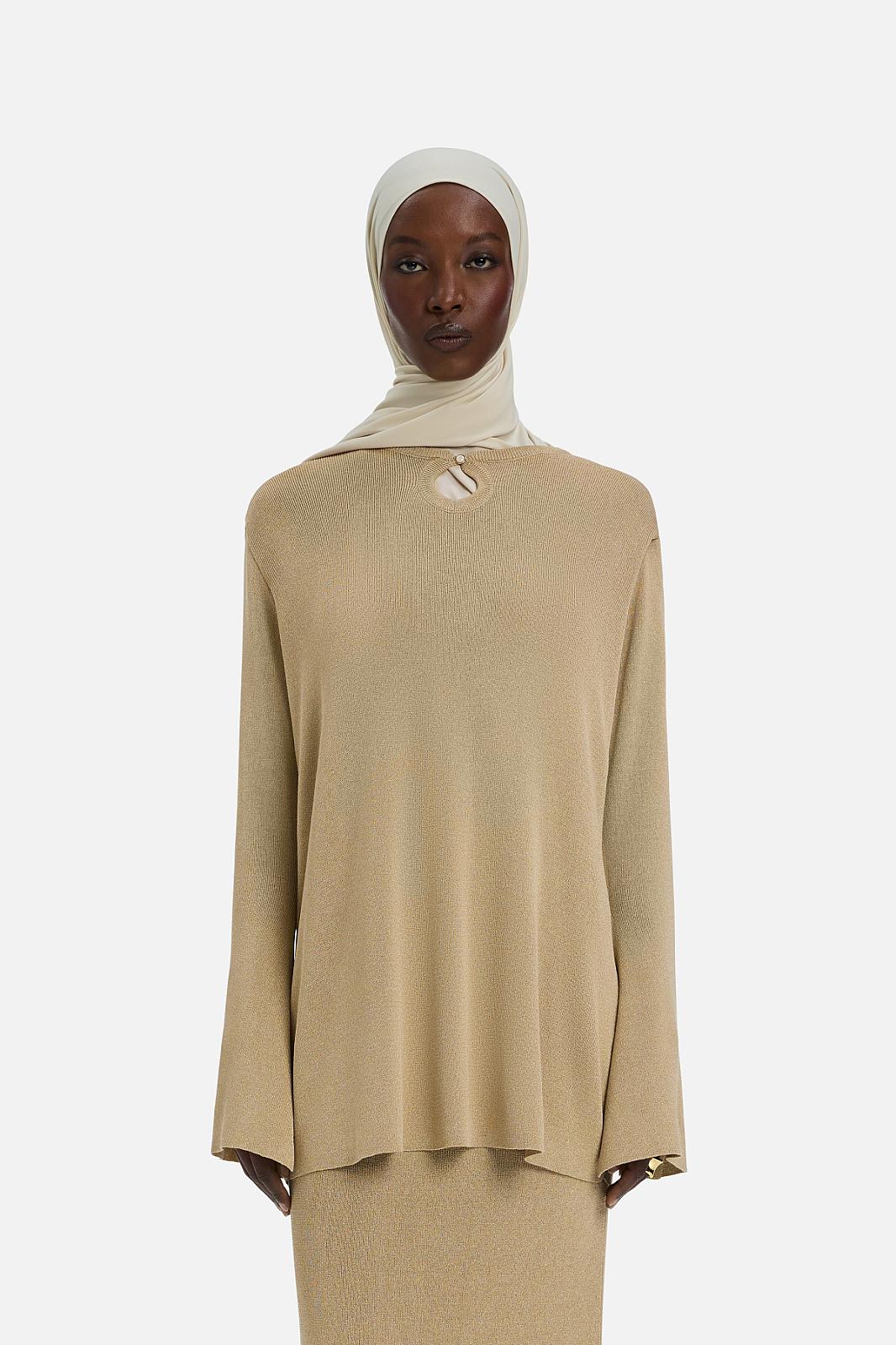 Gilded Knit Top