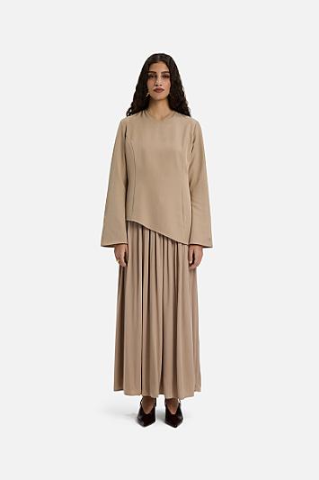 Soft Curved Tailored Dress