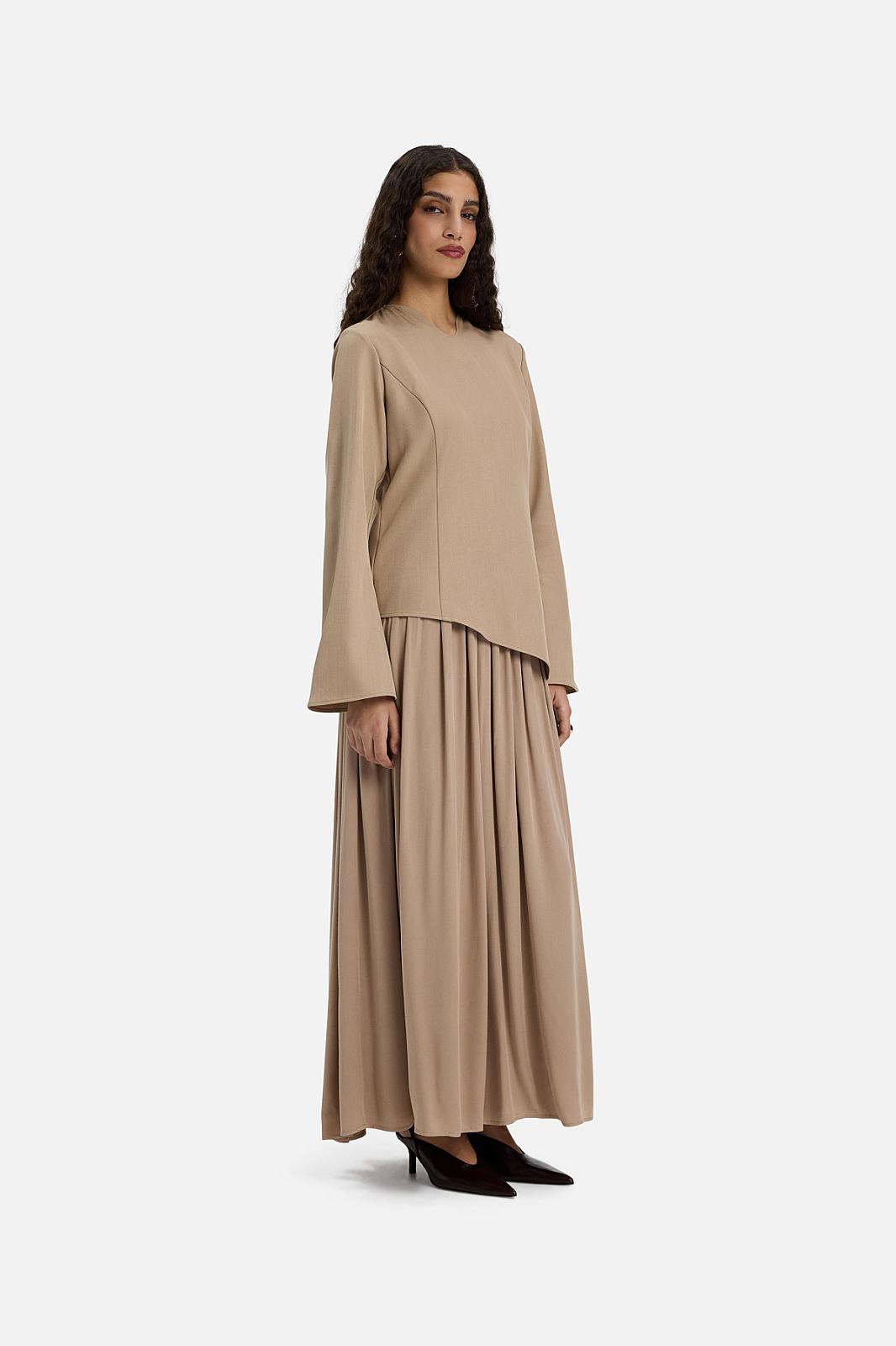 Soft Curved Tailored Dress