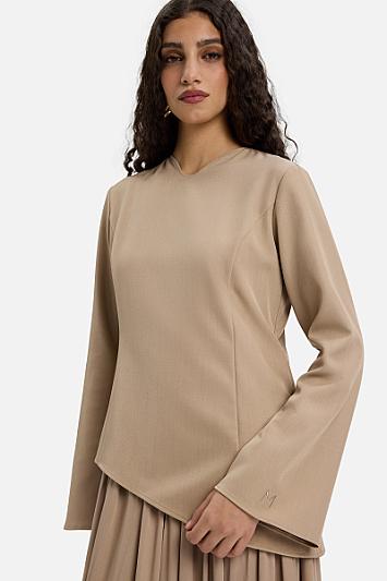 Soft Curved Tailored Dress