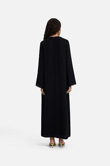 Picot Neck Dress