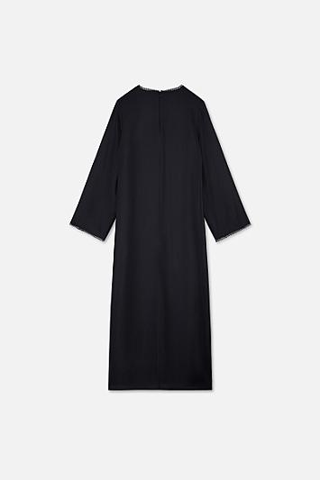 Picot Neck Dress
