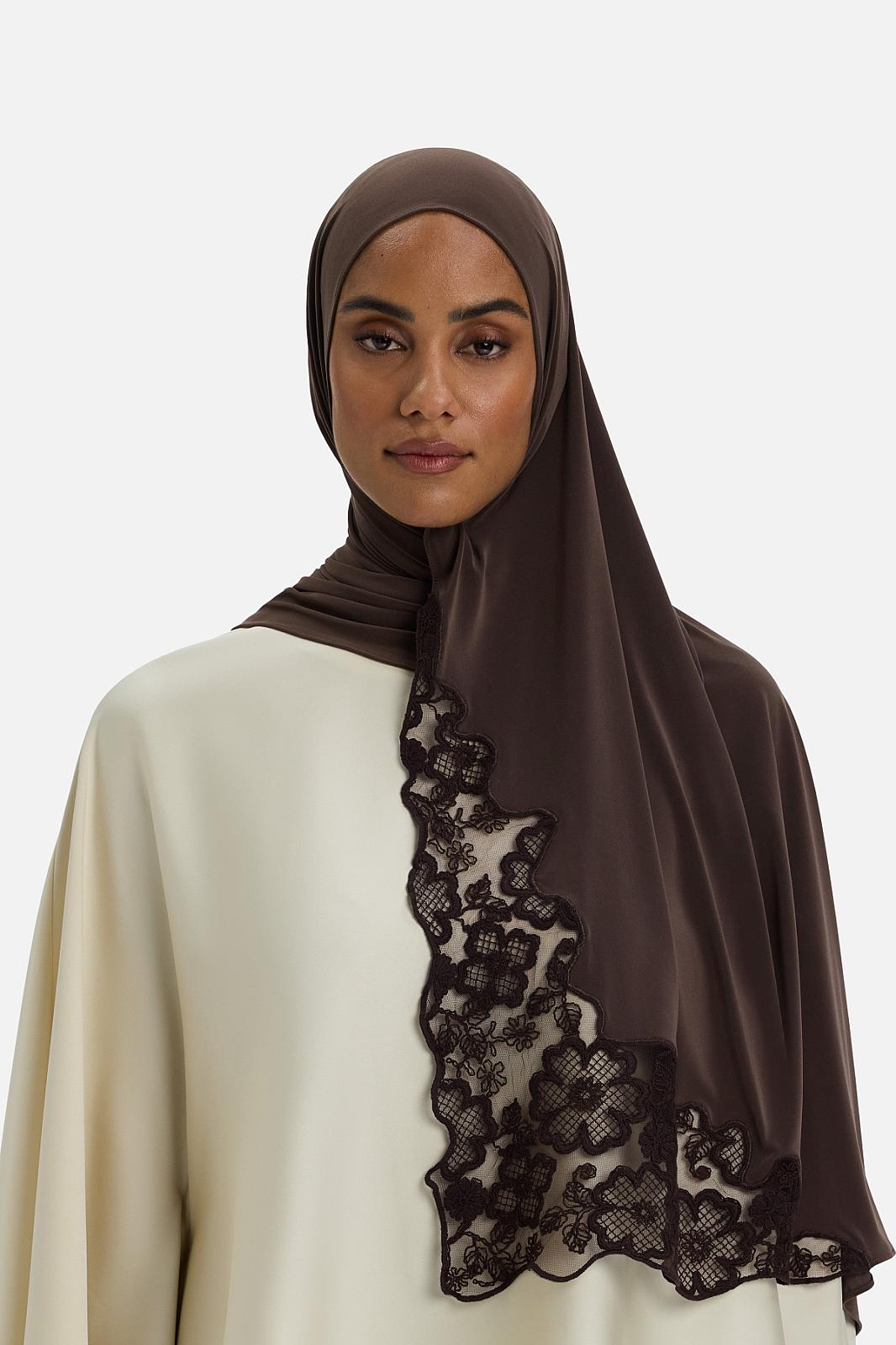 Lace Trim Scarf