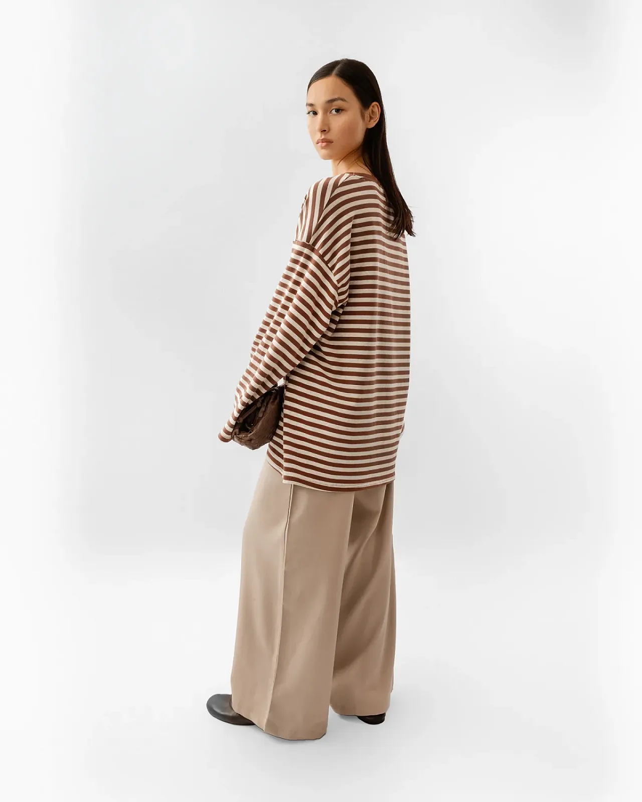 Mocha Striped Top