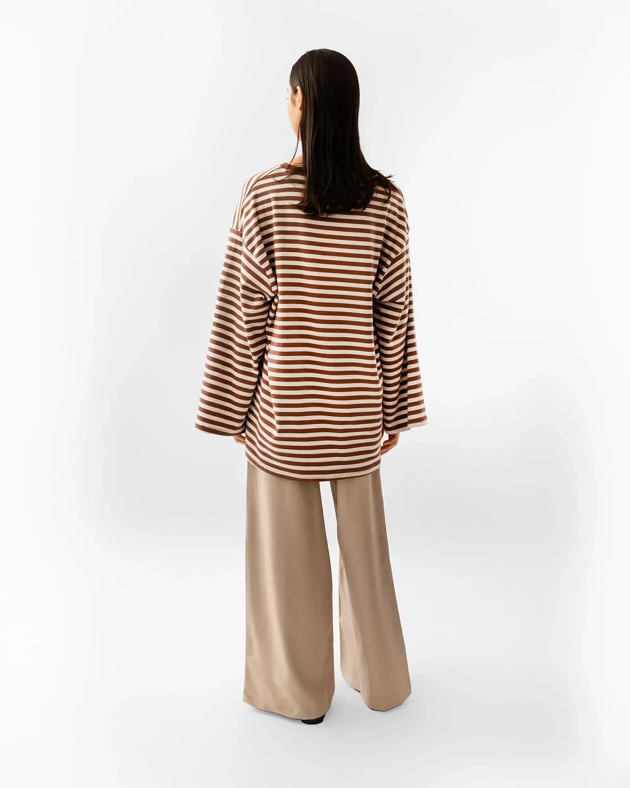 Mocha Striped Top