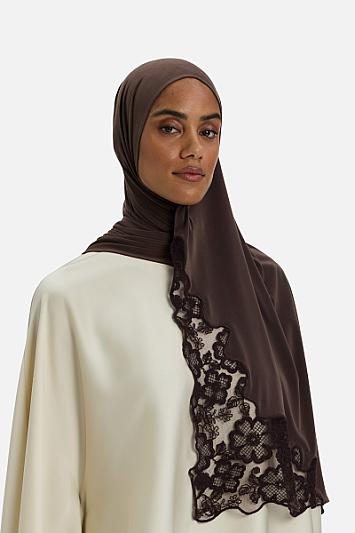 Lace Trim Scarf