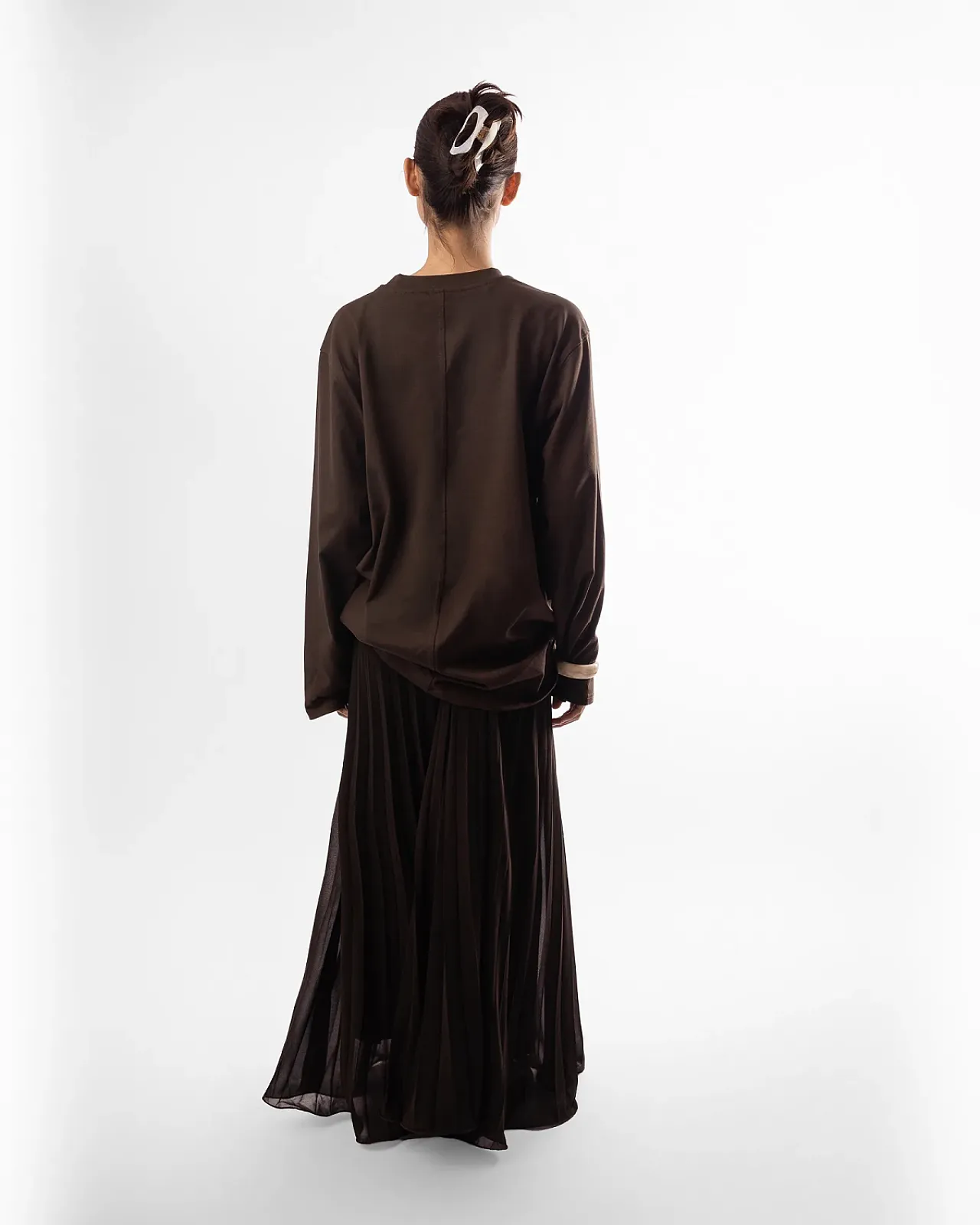 Chestnut Flowy Skirt