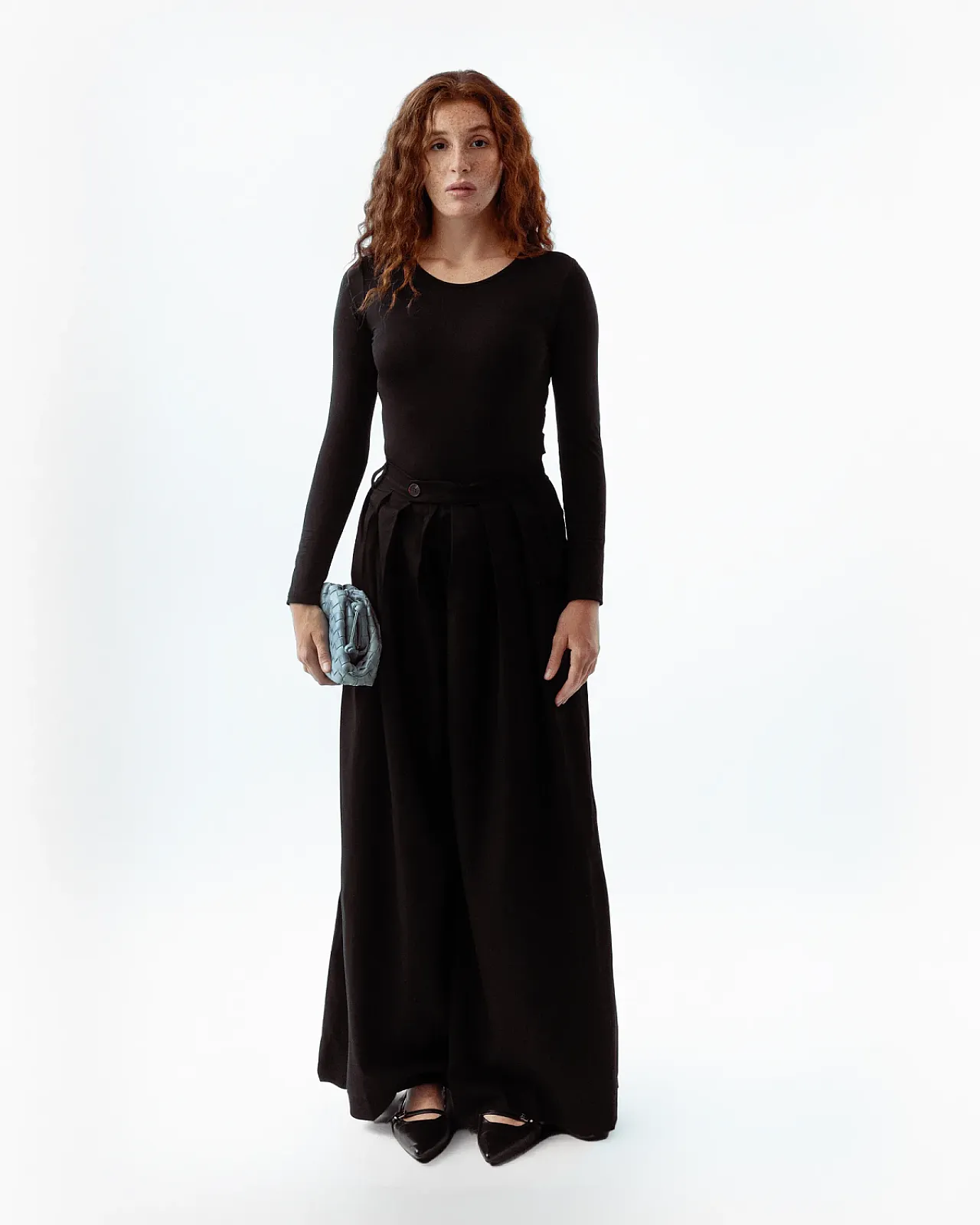 Noir Wide Leg Trousers