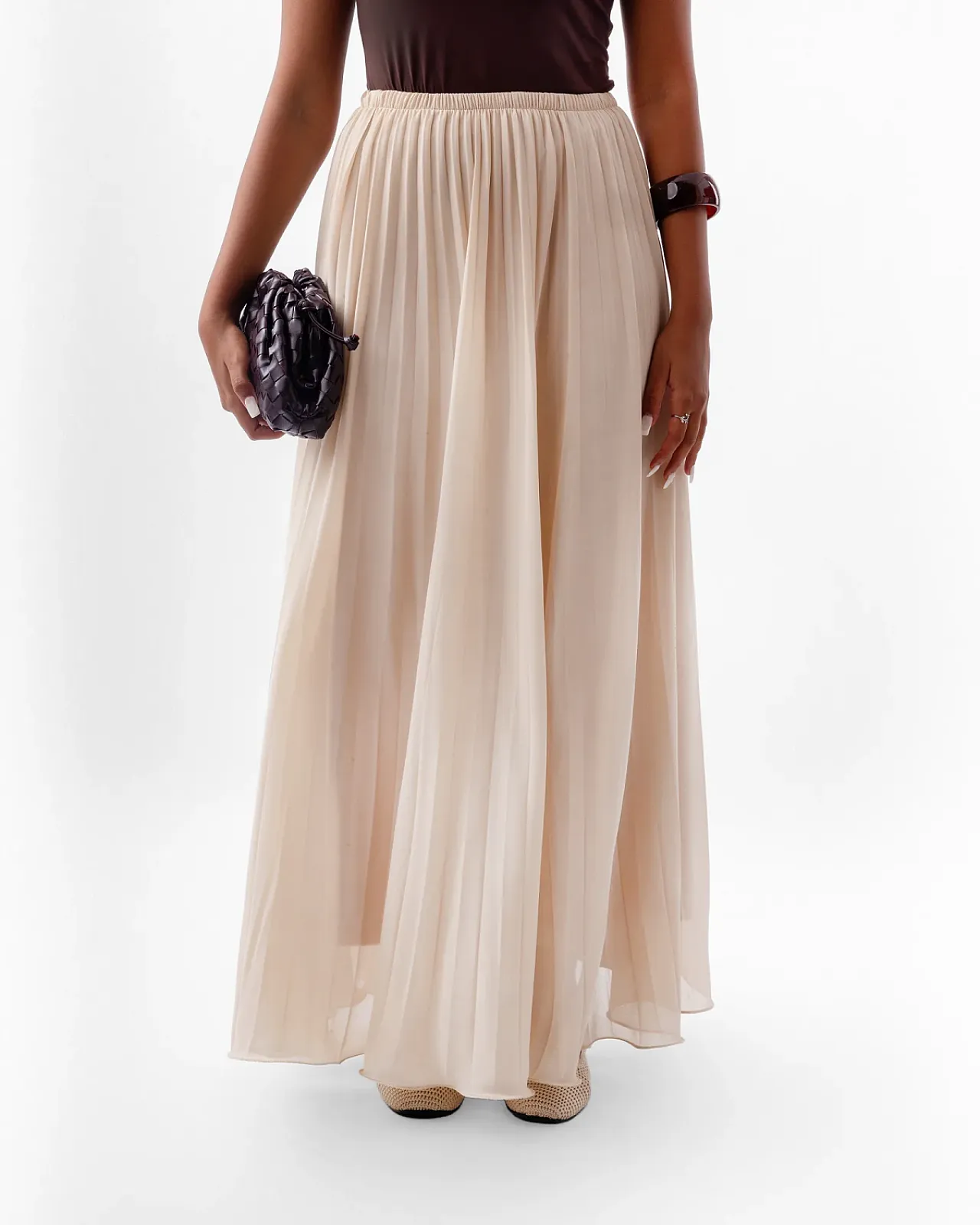 Oyster Flowy Skirt