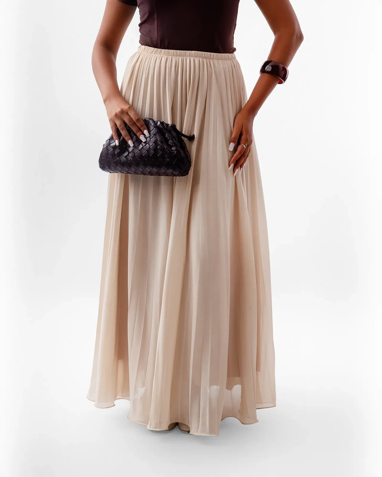 Oyster Flowy Skirt