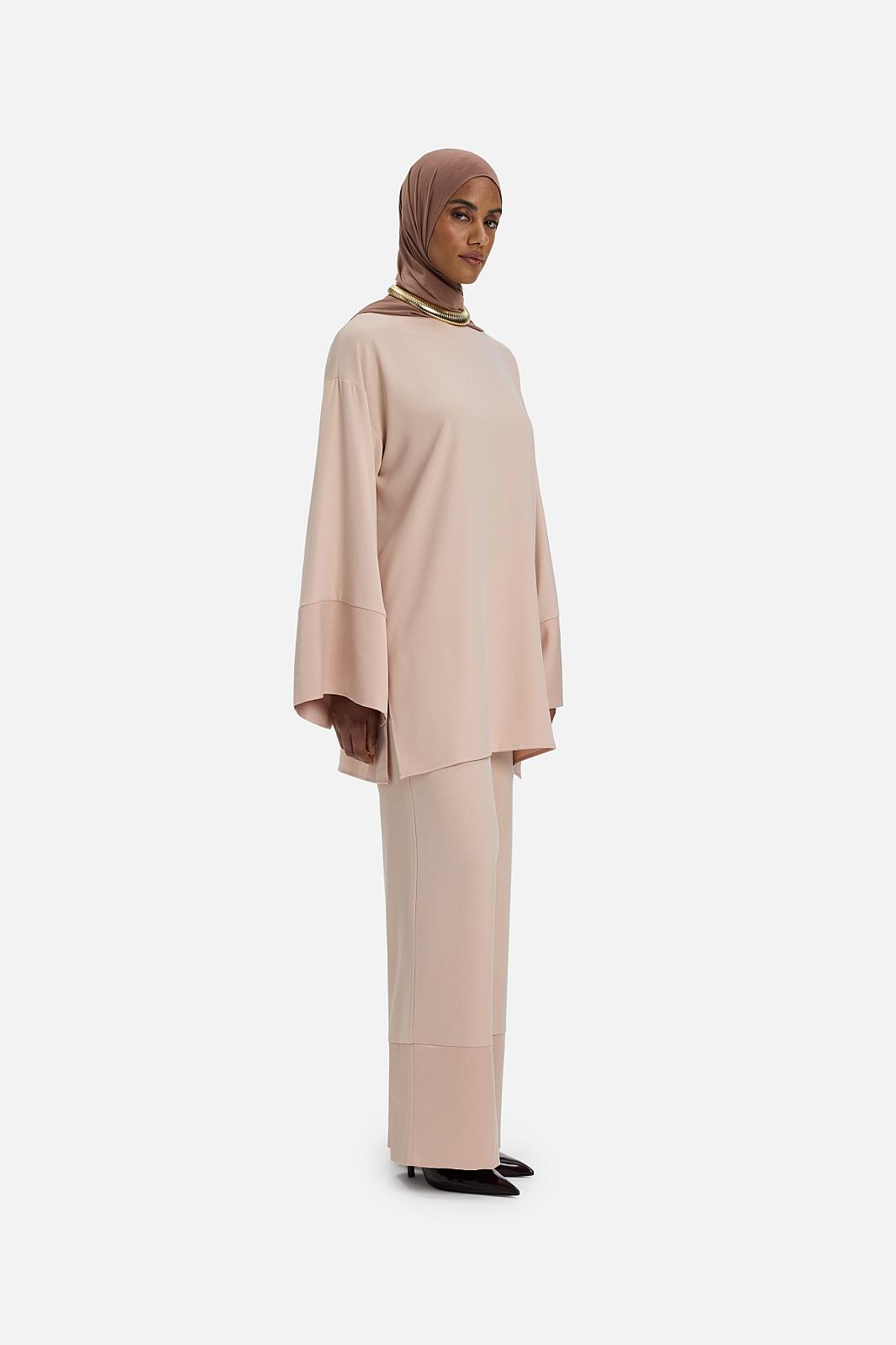 Satin Trim Blouse