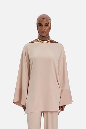 Satin Trim Blouse
