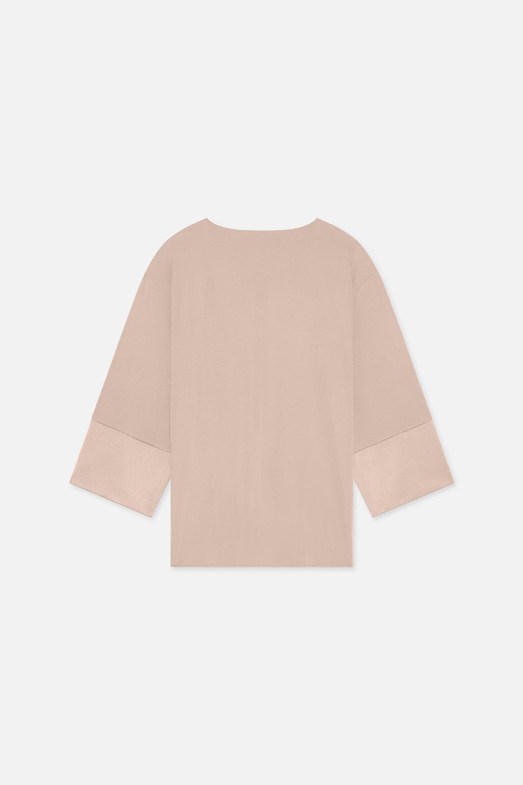 Satin Trim Blouse