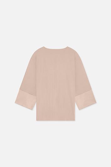 Satin Trim Blouse