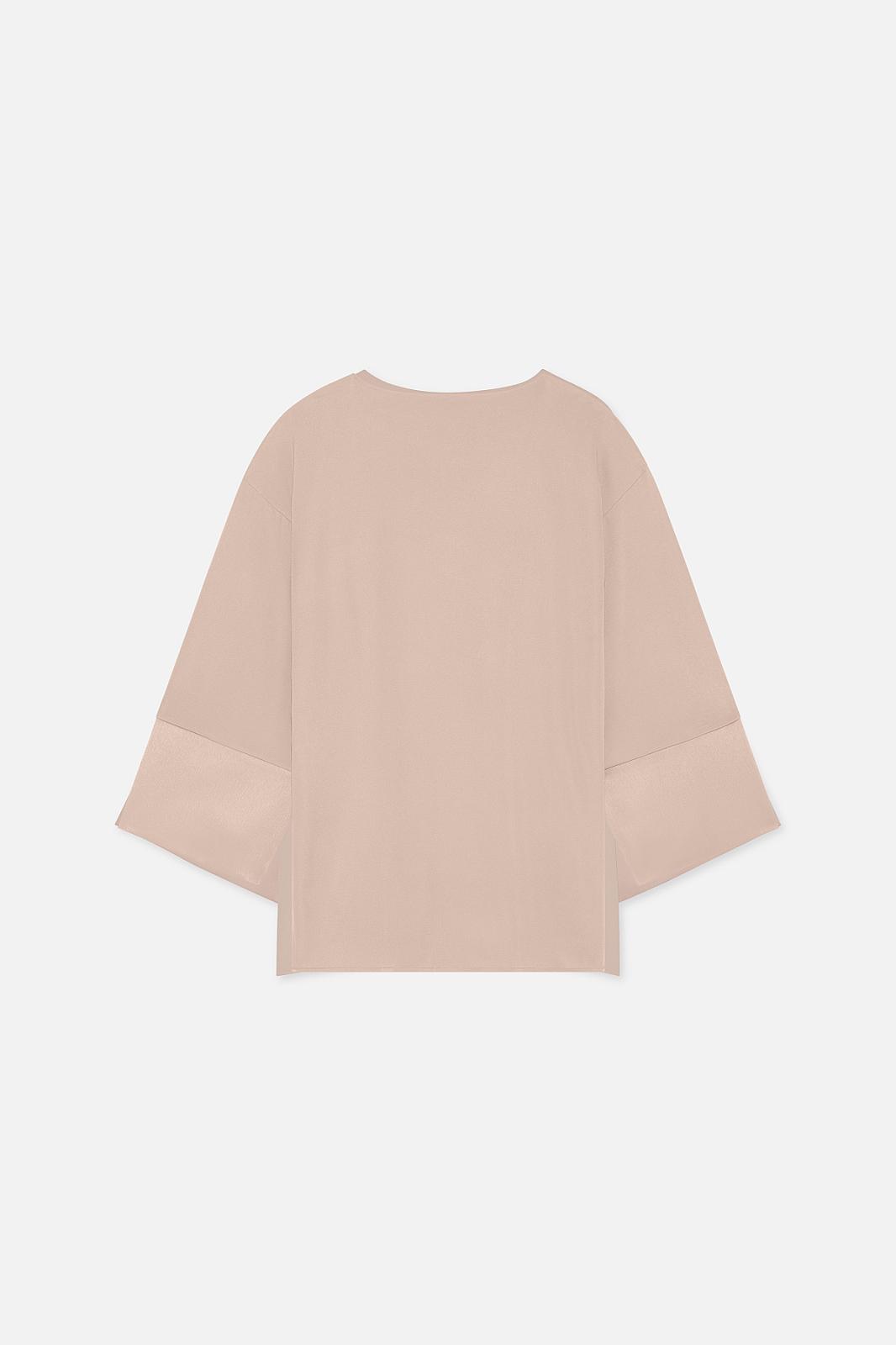 Satin Trim Blouse
