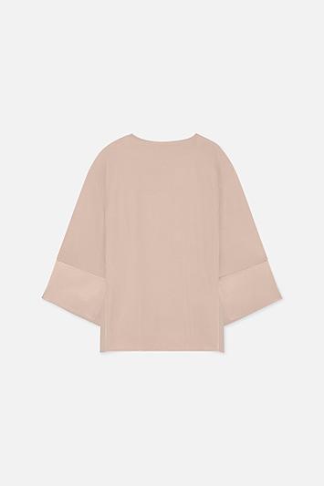 Satin Trim Blouse
