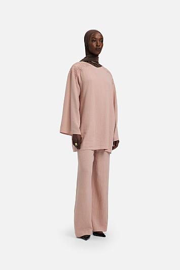 Lace Trim Pants