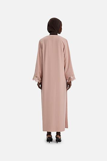 Lace Trim Abaya