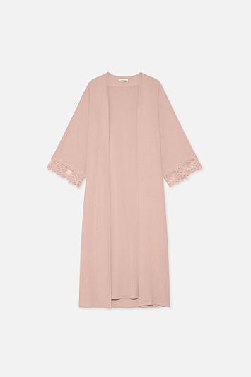 Lace Trim Abaya