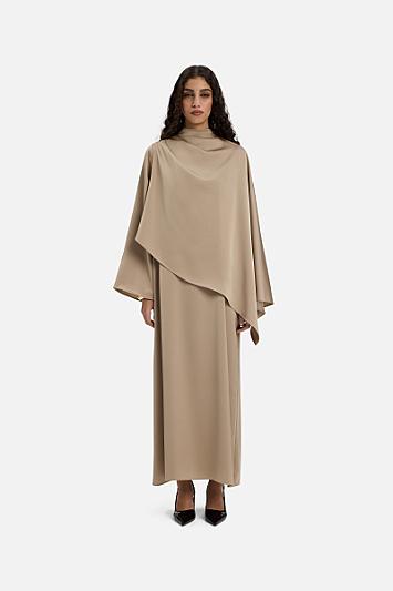 Asymmetric Cape Dress