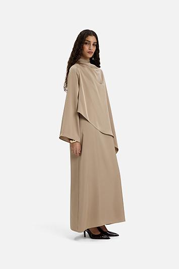 Asymmetric Cape Dress